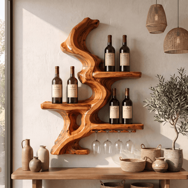 Minimalist Wall Wine Holder For Living Room