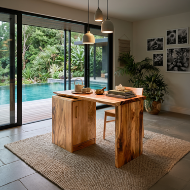 Tropical Dining Table For Indoor Outdoor Space