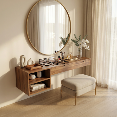 Organic Vanity Table Dressing Room Makeup Area Personal Space