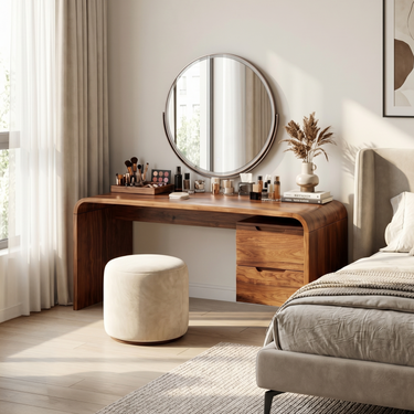 Modern Dressing Table Bedroom Walk In Closet Makeup Area