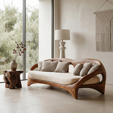 Organic Curved Sofa For Living Room Furniture