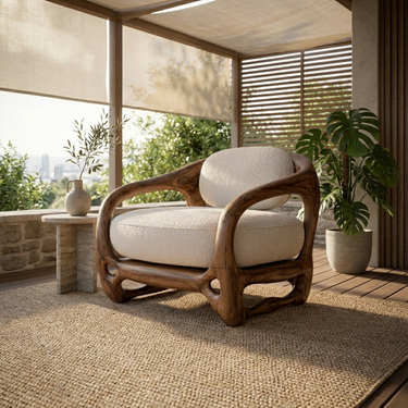 Modern Outdoor Lounge Chair For Terrace