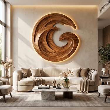 Minimalist Wave Wall Art For Office