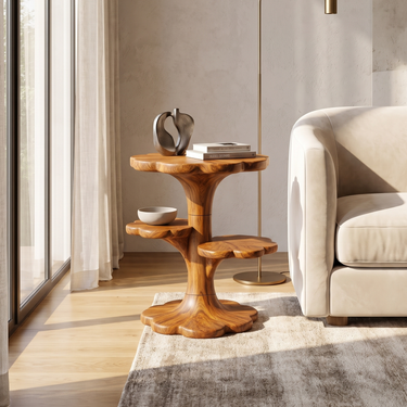 Nature Inspired Side Table For Living Room