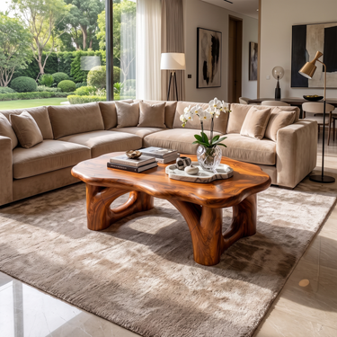 Organic Modern Coffee Table For Living Room Lounge