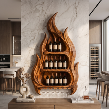 Artistic Home Bar Wine Rack For Entryway