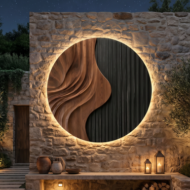 Minimalist Relief Wall Decor For Creative Workspace Interior