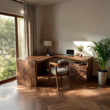 Minimalist L Shaped Computer Desk For Home Office