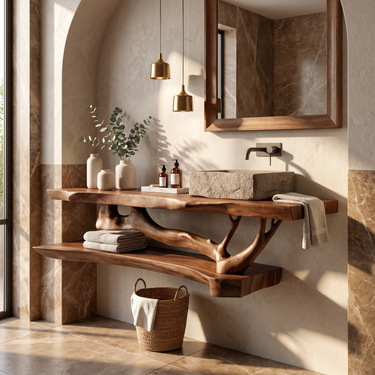 Rustic Modern Vanity For Bath Powder Room