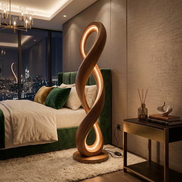 Contemporary Infinity Lamp With Table For Lounge