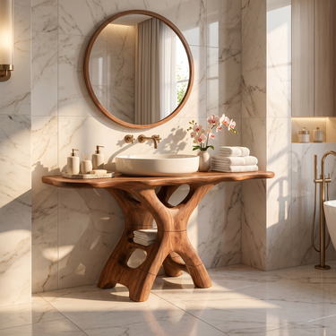 Rustic Bathroom Vanity For Ensuite Bath