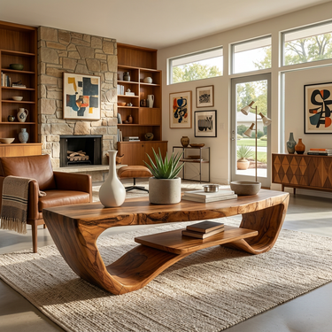 Luxury Coffee Table With Shelf For Living Room