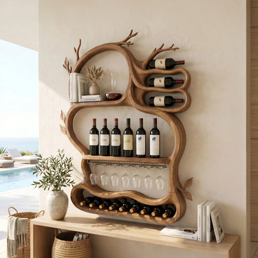 Modern Artistic Wine Storage Rack For Living Room