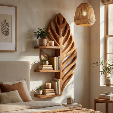 Mid Century Display Shelf For Living Room Accent