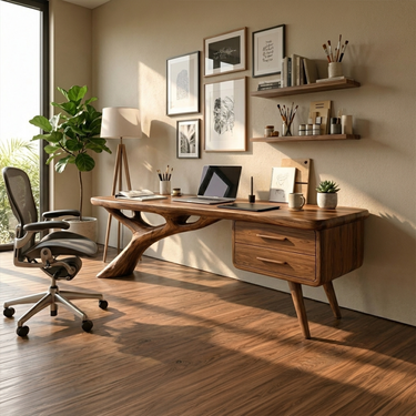 Rustic Office Desk For Study Room