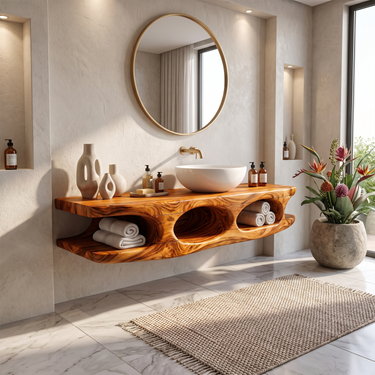 Modern Wall Mounted Bathroom Vanity For Bathroom