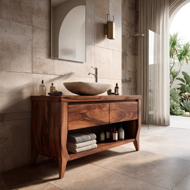 Contemporary Wooden Bathroom Vanity For Spa Or Bathroom