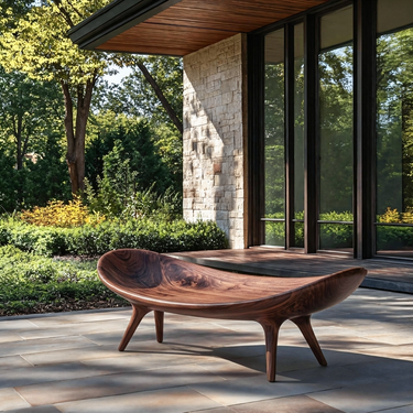 Sculptural Outdoor Bench For Garden Or Relaxed Spaces