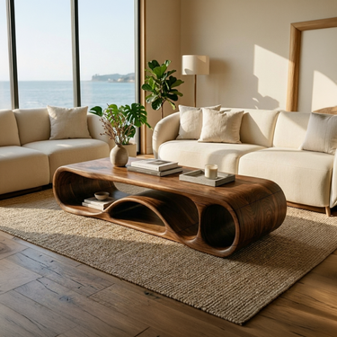 Mid Century Sculptural Coffee Table Lounge
