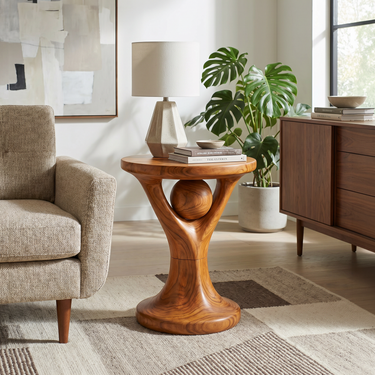 Geometric Accent Table For Modern Living Room