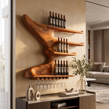 Contemporary Wine Storage Rack For Home Bar