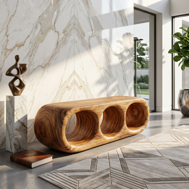 Scandinavian Bench Contemporary Hallway