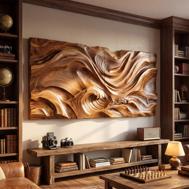Ocean Inspired Wood Wall Art For Modern Coastal Home Decor