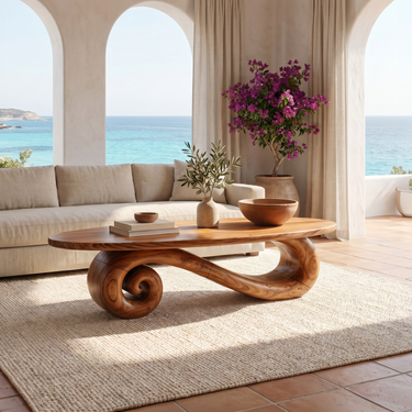Coastal Modern Coffee Table For Seaside Living Room