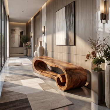 Contemporary Accent Bench For Hallway