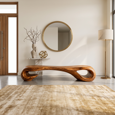 Minimalist Designer Bench For Entryway Living Room