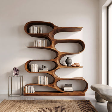 Organic Bookshelf For Living Room Or Home Decor