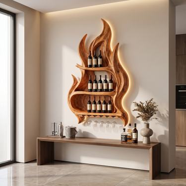 Modern Decorative Wine Rack For Living Room