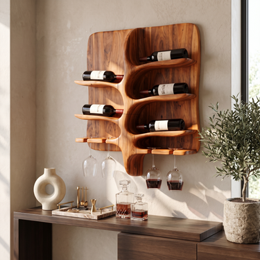 Elegant Wine Bottle Holder For Dining Room