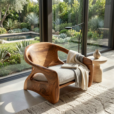 Modern Sculpture Armchair For Cozy Reading Corner