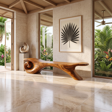 Contemporary Designer Bench For Living Room Hallway