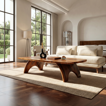 Sculptural Storage Coffee Table For Contemporary Lounge