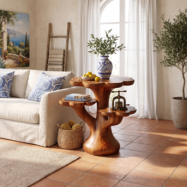 Botanical Accent Table For Living Room