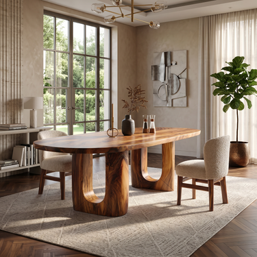 Organic Dining Room Table For Luxury Home