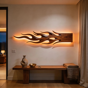 Mid Century Sculptural Wall Decor For Gallery Wall Space