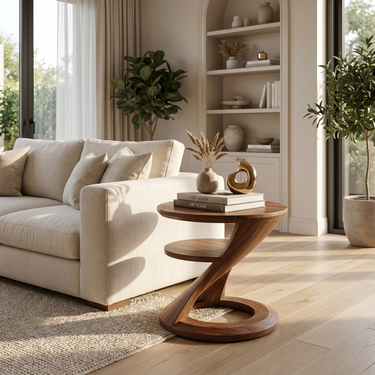 Rustic Modern Side Table For Guest Room