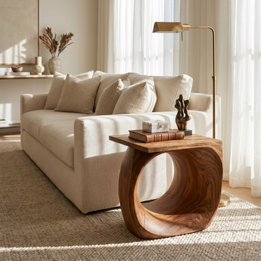 Rustic End Table For Bedroom Living Room