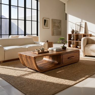 Mid Century Retro Coffee Table Living Room