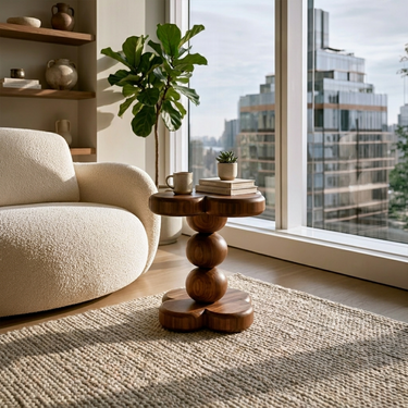 Mid Century Side Table For Bedroom Living Room