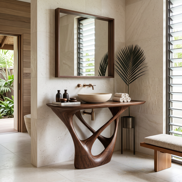 Handcrafted Floating Bathroom Vanity Luxury Master Bathroom