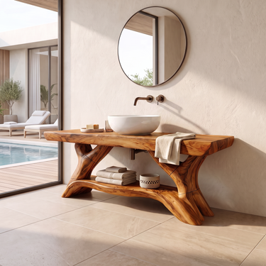Sculptural Designer Bathroom Vanity For Bathroom
