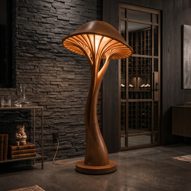 Contemporary Bloom Mushroom Floor Lamp For Living Room