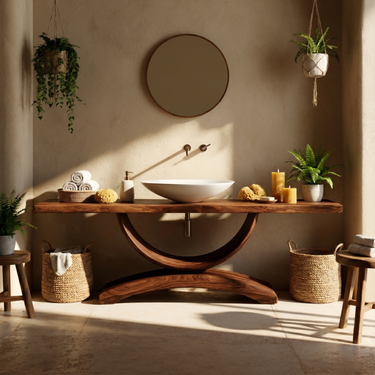 Rustic Bathroom Vanity For Bath Powder Room