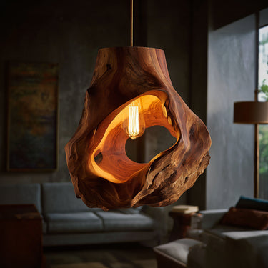 Organic Sculptural Table Lamp Bedroom Reading Nook Loft Corner