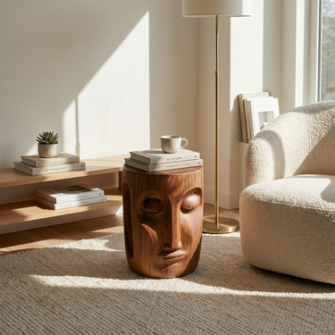 Rustic End Table For Lounge Living Room
