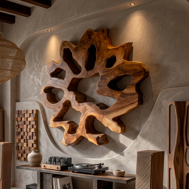 Rustic Organic Ring Wall Art For Dining Room